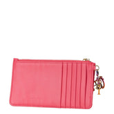 ディオール カナージュ カードケース ピンク レザー レディース Dior 【中古】